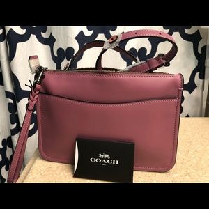Coach Tea Rose Soho Crossbody Pouch Bag